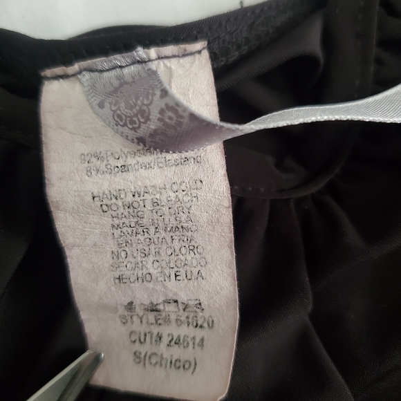 Agaci black rushed dress size S - Picture 2 of 7